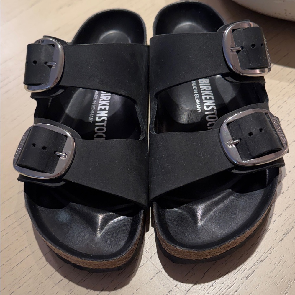 Birkenstock Black Two-Buckle Slide Sandals - Picture 5 of 5